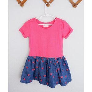 Hanna Andersson Strawberry Embroidered Dress, size 4